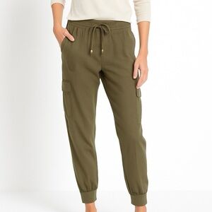 Rebel Cargo Pants Track Joggers Transitional Seasons 100% Cotton Twill Khaki M